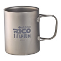 Taza de doble pared de titanio 450ml